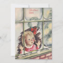 Search for vintage looking christmas cards Girl