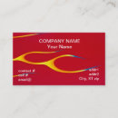Recherche de flammes rouges cartes visite Jaune