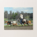 Search for cowboy and horse puzzles Cattle