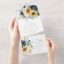Search for navy and yellow wedding invitations Botanical