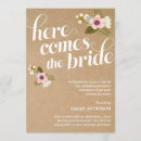 Search for here comes the bride invitations Flowers