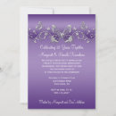 Search for 25th silver anniversary invitations Purple