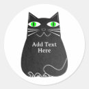 Search for green cat stickers Black