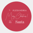 Search for from santa stickers Red