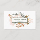 Search for leaf business cards Modern makeup artist