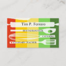 Recherche de gastronomique cartes visite Chef