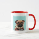 Search for pug with glasses mugs Dog