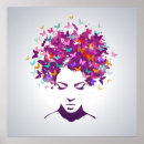 Recherche de fille papillon posters Coloré