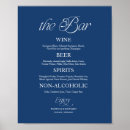 Search for open bar reception party drink menus Black and white