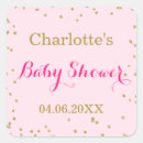 Search for pink gold confetti baby shower stickers Mother to be