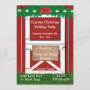Search for barn christmas invitations Red
