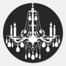 Search for black chandelier stickers Vintage