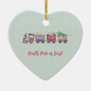 Search for north pole ornaments Christmas train