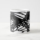 Recherche de papillon abstrait tasses Noir
