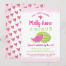 Search for watermelon birthday invitations Little sweetie