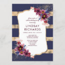 Search for burgundy and navy invitations Marsala