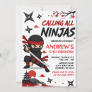 Search for ninja kids birthday invitations Ninja warrior party