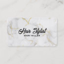 Search for white marble business cards Hairdresser