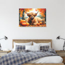 Search for highland cow canvas prints Rustic