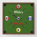 Search for pool table clocks Wall