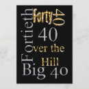Search for over the hill invitations Fortieth