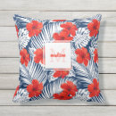 Recherche de fleurs tropicales coussins Pour elle
