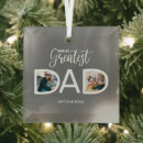 Search for worlds best dad ornaments Father