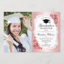 Search for rose graduation invitations Rose gold glitter