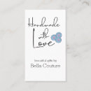Search for button business cards Handmade with love