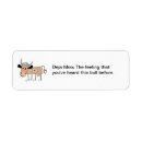 Search for moo return address labels Funny