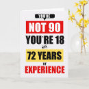 Search for funny 90th birthday cards Ninety