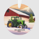 Search for red tractor ornaments Farmer