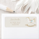 Search for rocking horses return address labels Baby shower
