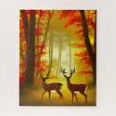 Search for autumn forest puzzles Deer
