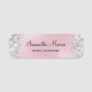 Search for pink name tags Metallic
