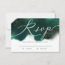 Search for emerald green and gold wedding rsvp cards Watercolor