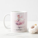 Search for cute ballet mugs Watercolor