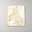 Search for british isles map canvas prints Outline