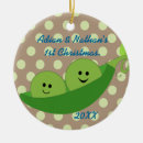 Search for peas in a pod ornaments Green