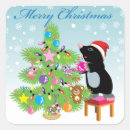 Search for cartoon christmas tree stickers Xmas