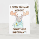 Search for funny moose birthday cards Humour