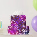 Recherche de fossiles papier cadeau Violet