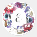 Search for vintage pink wedding stickers Watercolor flowers