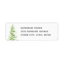 Search for fern leaves return address labels Foliage