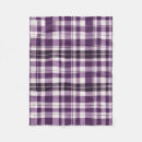 Search for purple tartan blankets Purple and white