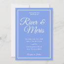 Search for something blue wedding invitations Elegant