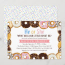 Search for doughnut gender reveal invitations Sprinkles
