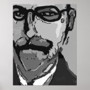 Recherche de visage abstrait posters Gris