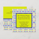 Search for yellow pattern invitations Retro