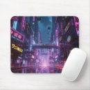 Recherche de paysage urbain tapis souris Futuriste